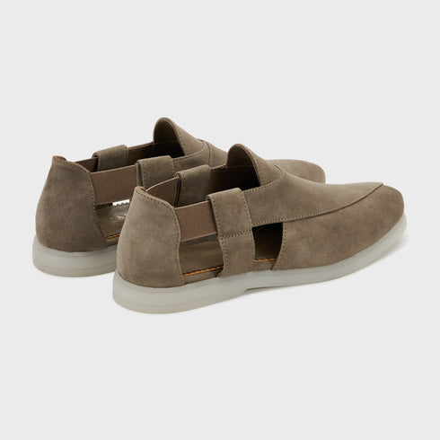 Summer Peshauri | Taupe Suede